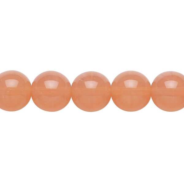 Bead, Preciosa, Czech glass druk, translucent pink opal, 10mm round. Sold per 15-1/2" to 16" strand. image number 0