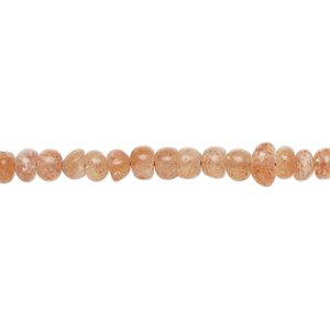 Sunstone 1pkg1, hand-cut rondelle bead natural 14 inch 4x2mm-5x3mm