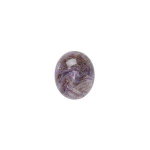 Charoite 1pkg1, calibrated oval cab 12x10mm