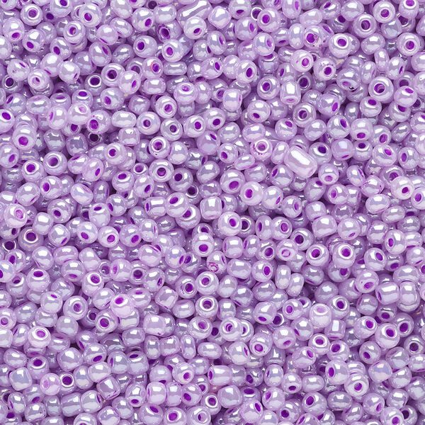 Seed bead, Ming Tree™, glass, pkg/1 pound, #11 round, opaque ceylon purple. image number 0