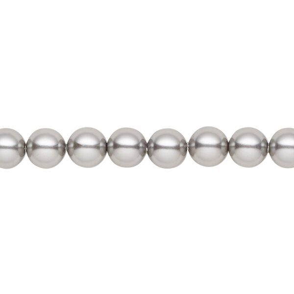 Pearl 500pk grey, Crystal Passions® 6mm round 5810 image number 0