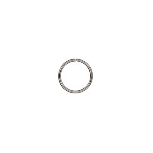 Jump ring, stainless steel, 10mm round, 8.4mm inside diameter, 20 gauge. Sold per pkg of 50.