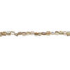 Mother-of-pearl shell 1pkg1, triangle tube bead 15 inch soft gold 6x6mm-10x8mm image number 1