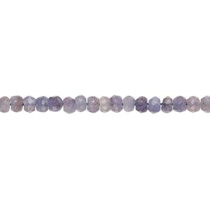 Quartz 1pkg1, hand-cut faceted rondelle bead 12 inch 3x2mm-4x3mm