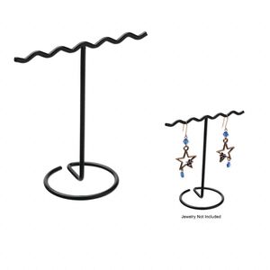 Display, earring, steel and vinyl, black, 4 x 3-1/4 x 2 inches. Sold per pkg of 4.