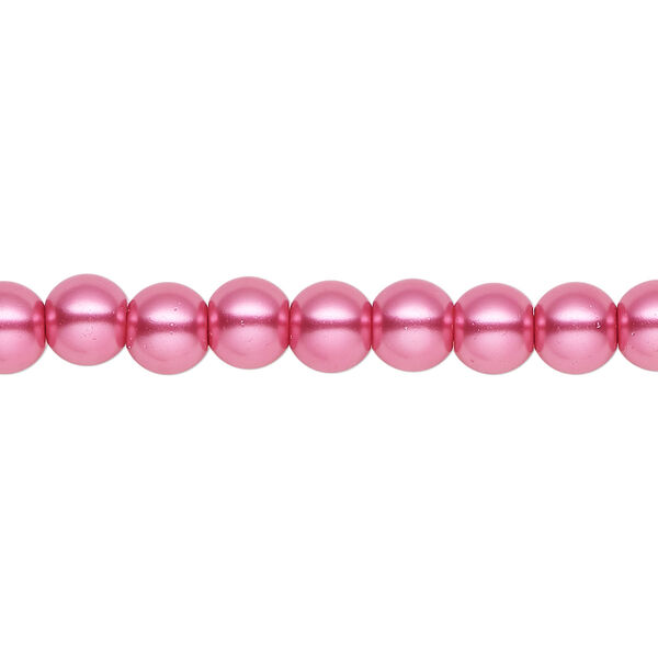 Pearl 1pk pink, Celestial Crystal&reg; 6mm round 15.5-16 inch image number 0