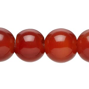 Red agate 1pkg10, round bead 8mm