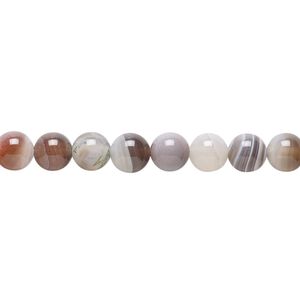 Botswana agate 1pkg1, round bead natural 15.5-16 inch 6mm