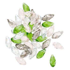 Briolette mix 40pk spring, Celestial Crystal&reg; 12x6mm drop