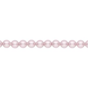 Pearl 500pk powder rose, Swarovski® 4mm round 5810