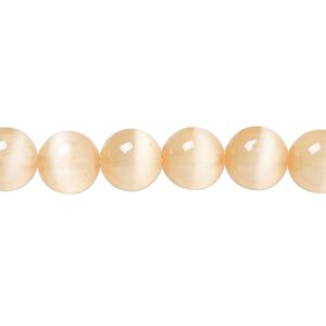 Selenite 1pkg1, round bead 15.5-16 inch 8mm