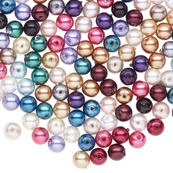 Pearl mix 210pk mixed colors, Celestial Crystal® 4mm round image number 0