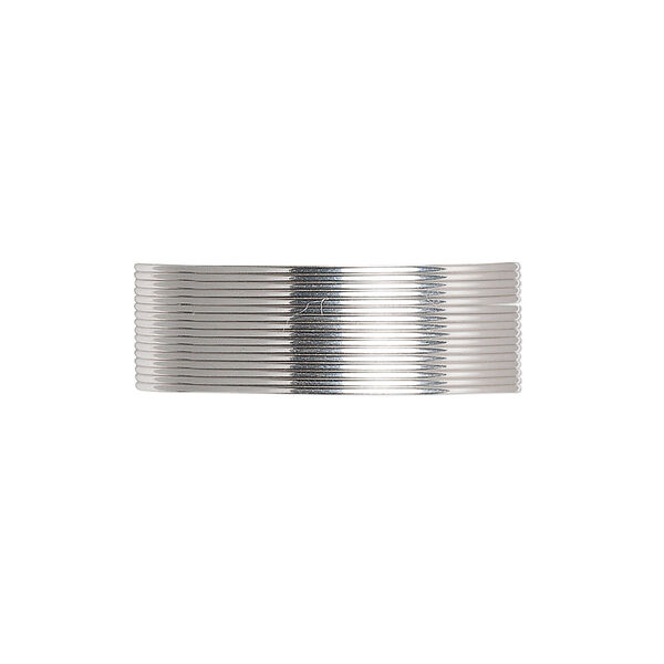 Wire, sterling silver, dead-soft, half-round, 24 gauge. Sold per pkg of 5 feet. image number 0