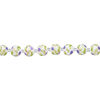 Bead, glass 1pkg8, multicolored, 14mm round with hand-painted bird and heart. image number 1
