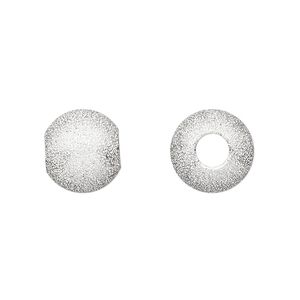 Bead, Dione®, silver-plated brass, 12mm stardust round. Sold per pkg of 10.