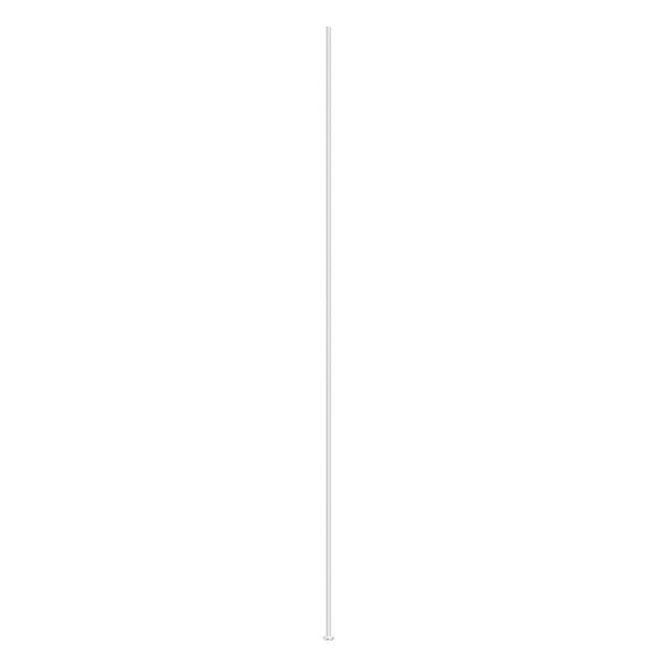 Head pin, silver-plated brass, 4 inches, 21 gauge. Sold per pkg of 500. image number 0