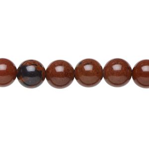 Mahogany obsidian 1pkg1, round bead natural 15.5-16 inch 8mm