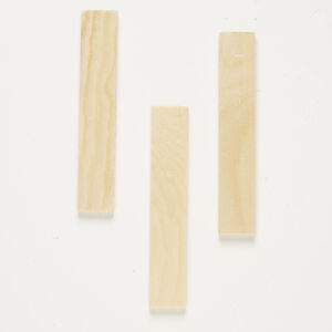 Focal 1pkg3, wood (natural), 4-3/4 x 3/4 inches alphabet letter "I".