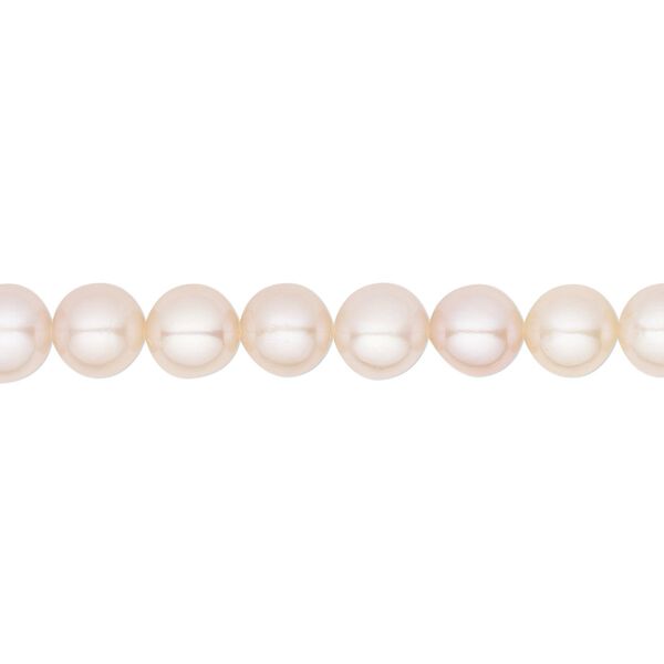 Pearl, White Lotus™, cultured freshwater, mauve, 6-6.5mm semi-round, B grade, Mohs hardness 2-1/2 to 4. Sold per 15-1/2" to 16" strand. image number 0