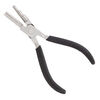 Pliers, wire-wrapping, stainless steel and PVC plastic, black, 6 inches. Sold individually. image number 0
