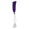 Amethyst 1pkg1, hand-cut top-drilled carved 2-sided nautilus bead natural B grade, 20x15mm image number 1