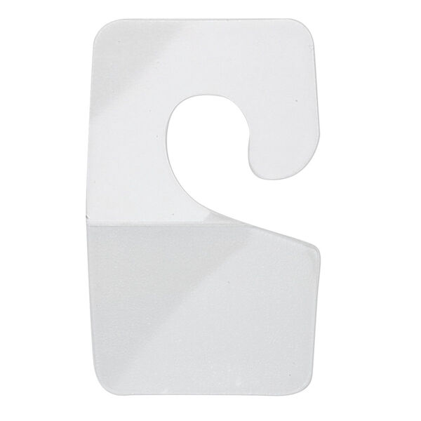 Hang tab, plastic and adhesive, 1-3/4 x 1-inch rectangle. Sold per pkg of 40. image number 0