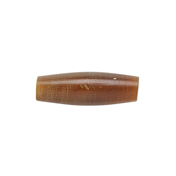 Bead, horn (dyed), golden, 25x6mm-25x8mm hand-cut hairpipe, Mohs hardness 2-1/2. Sold per pkg of 40. image number 0