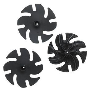 Backpad, 3M™ Ninja See-Thru™, plastic, black, 3-inch replacement disc for Jooltool™. Sold per pkg of 3.