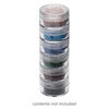 Organizer jar, Space Saver, plastic, clear, 1-1/4 x 1/2 inches. Sold per pkg of (2) 6-piece sets. image number 0