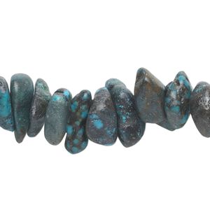 Turquoise 1pkg1, chip bead 15 inch large