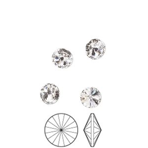 Chaton 12pk crystal foil back, Preciosa MAXIMA Czech crystal rhinestone 6.14-6.32mm rivoli SS29