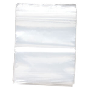 Bag, Tite-Lip&trade;, plastic, clear, 8x8-inch top zip. Sold per pkg of 100.