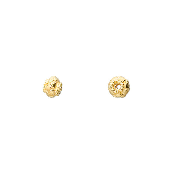 Bead, "vermeil," 5mm beaded round. Sold per pkg of 12. image number 0