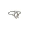 Ring, Sure-Set™, sterling silver, 12x6mm 4-prong marquise basket setting, size 8. Sold individually. image number 0