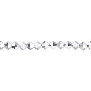 Bead 144pk crystal Labrador 2X, Preciosa Czech crystal 4mm bicone