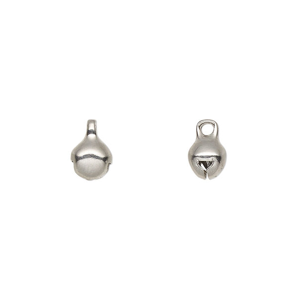 Bell, stainless steel, 6mm round with clapper. Sold per pkg of 10. image number 0