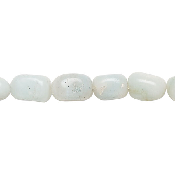 Amazonite 1pkg1, nugget bead natural C+ grade, 15 inch medium image number 0
