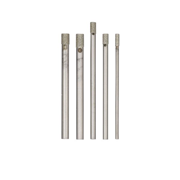 Drill bit, diamond-coated steel, 2 to 2-1/5 inches. Sold per 5-piece set. image number 0