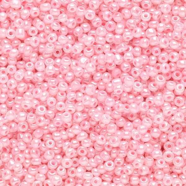 Seed bead, Ming Tree™, glass, pkg/1 pound, #11 round, opaque ceylon pink. image number 0