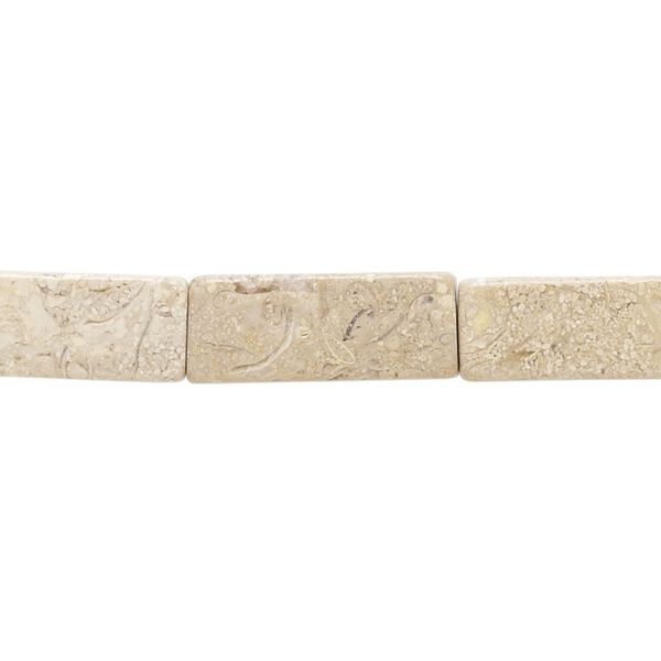 Brown feldspar 1pkg1, square tube bead natural 15 inch 18x7mm image number 0