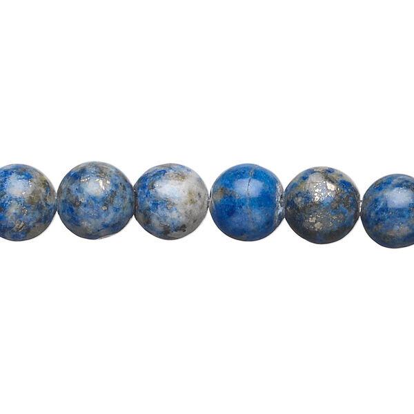 Bead, lapis lazuli (natural), 7-9mm round, D grade, Mohs hardness 5 to 6. Sold per 15-inch strand. image number 0