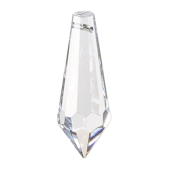 Suncatcher 6pk clear, Asfour Crystal 38x13mm top-drilled faceted point image number 0