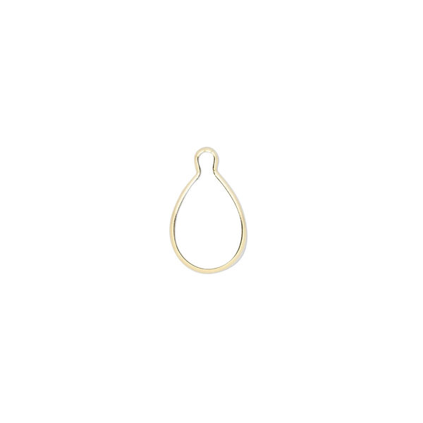 Drop, Wrap-Tite®, 14Kt gold, 10x7mm pear setting. Sold individually. image number 0