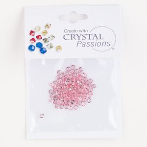 Chaton 144pk light rose, Crystal Passions® round PP21 1088