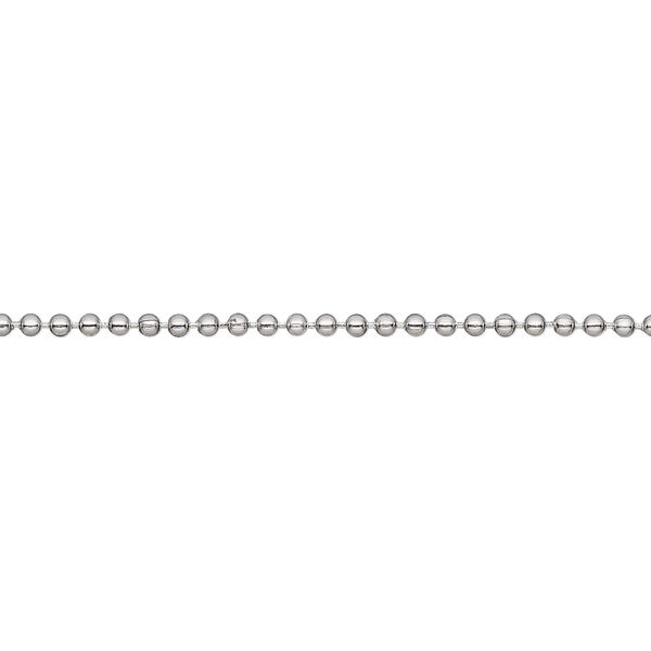 Chain, stainless steel, 1.5mm ball. Sold per 50-foot spool. image number 0