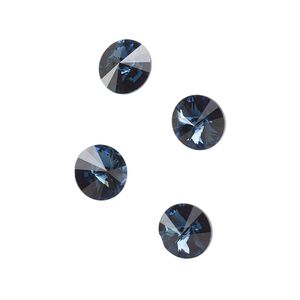 Chaton 144pk Montana foil back, Swarovski® 8.16-8.41mm rivoli SS39 1122