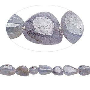 Tanzanite 1pkg1, flat nugget bead 8 inch mini to small