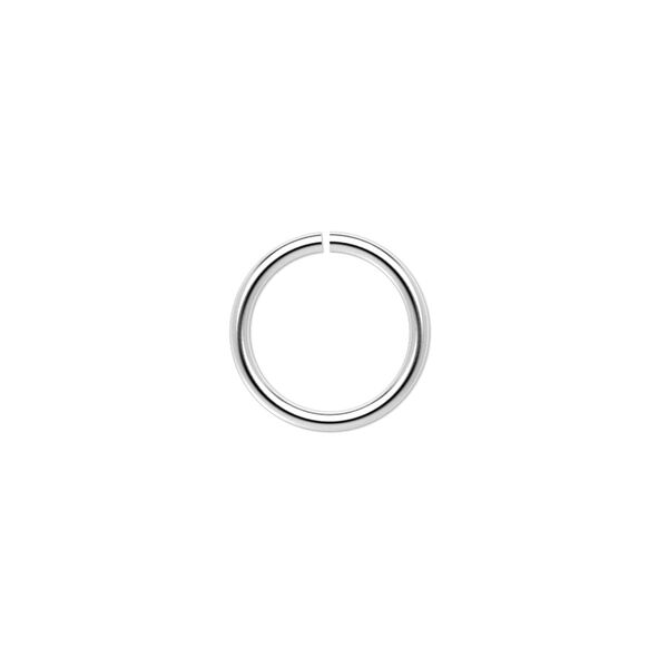 Jump ring, sterling silver, 13mm round, 10.5mm inside diameter, 16 gauge. Sold per pkg of 6. image number 0