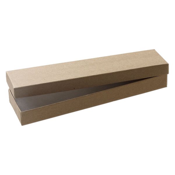 Paper / "cotton" (polyester) 1pkg6, rectangle box kraft 8x2x.88" image number 0