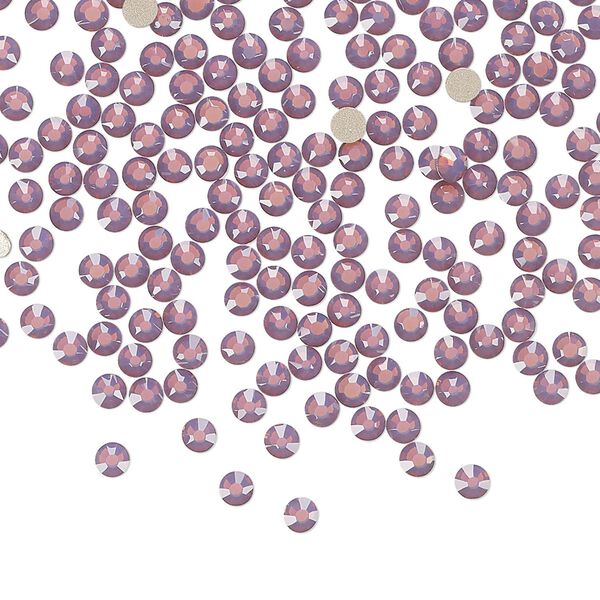 Flat back 144pk amethyst opal foil back, Preciosa MAXIMA Czech crystal rhinestone 2.5-2.7mm chaton rose round SS9 image number 0